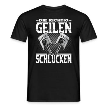 Mortoren - Tuning Werkstatt - Schrauber - Männer T-Shirt - Schwarz - Vorne - AI Model Male 178 light (178cm)