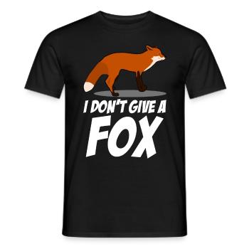 Fox joke for foxes - Men's T-Shirt - black - Front - AI Model Male 178 light (178cm)