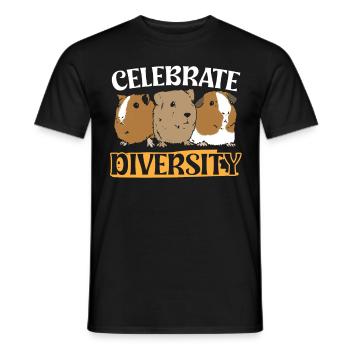 Celebrate Diversity - Men's T-Shirt - black - Front - AI Model Male 178 light (178cm)