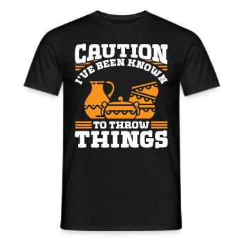 You can't buy Happiness but you can buy - Men's T-Shirt - black - Front - AI Model Male 178 light (178cm)