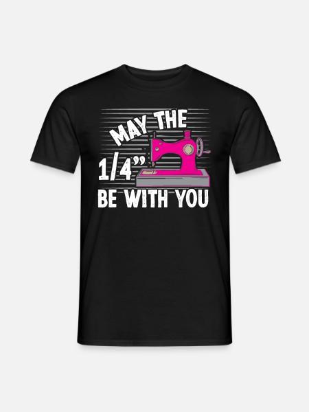 May the 1/4 be with you - Männer T-Shirt - Schwarz
