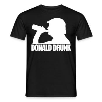 Alcool à boire de la bière - T-shirt homme - noir - Devant - AI Model Male 178 light (178cm)