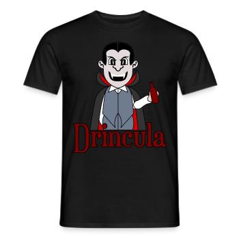 Bière Boire de l’alcool Vampire Schnaps - T-shirt homme - noir - Devant - AI Model Male 178 light (178cm)
