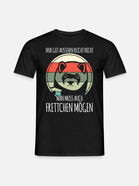 Frettchen - Männer T-Shirt - Schwarz