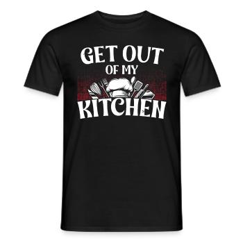 Get out of my Kitchen - Männer T-Shirt - Schwarz - Vorne - AI Model Male 178 light (178cm)
