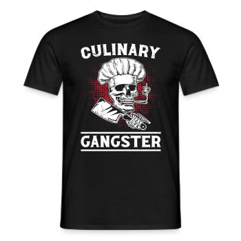 Chef saying - Men's T-Shirt - black - Front - AI Model Male 178 light (178cm)
