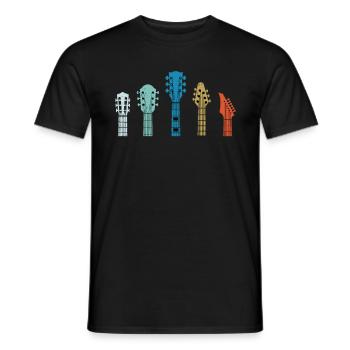 Play Guitar Design - Männer T-Shirt - Schwarz - Vorne - AI Model Male 178 light (178cm)