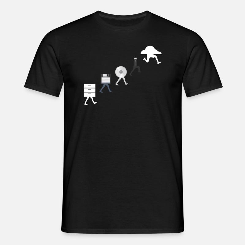 Cloud Data Design - Männer T-Shirt - Schwarz