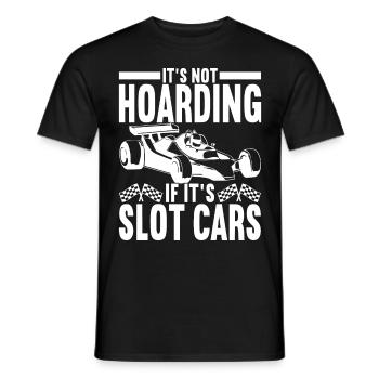 Slotcar Slotracing - Männer T-Shirt - Schwarz - Vorne - AI Model Male 178 light (178cm)