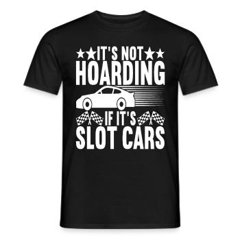 Slotcar Slotracing - Männer T-Shirt - Schwarz - Vorne - AI Model Male 178 light (178cm)