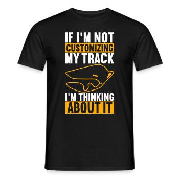 Slotcar Slotracing - Männer T-Shirt - Schwarz - Vorne - AI Model Male 178 light (178cm)