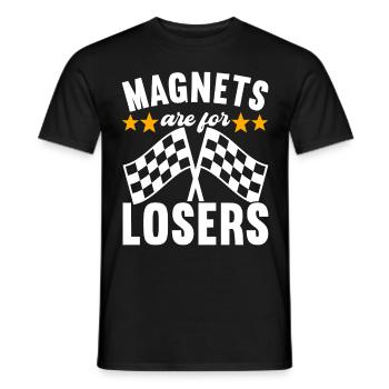Slotcar Slotracing - Männer T-Shirt - Schwarz - Vorne - AI Model Male 178 light (178cm)