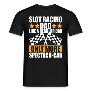 Slotcar Slotracing - Männer T-Shirt - Schwarz - Vorne - AI Model Male 178 light (178cm)