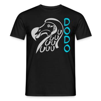 Dodo Bird Dodos - Men's T-Shirt - black - Front - AI Model Male 178 light (178cm)