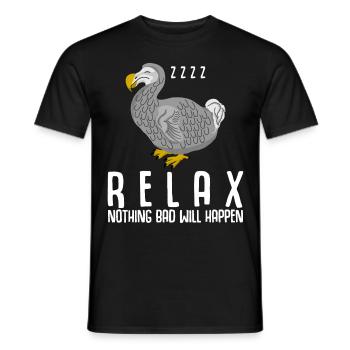 Dodo sleeps dodos - Men's T-Shirt - black - Front - AI Model Male 178 light (178cm)