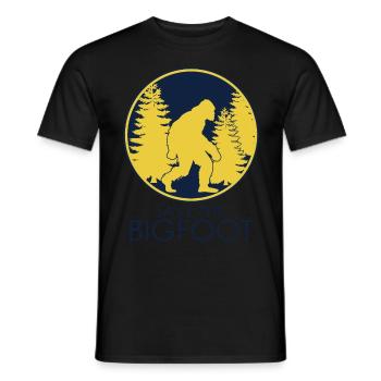 Bigfoot Sasquatch - Männer T-Shirt - Schwarz - Vorne - AI Model Male 178 light (178cm)