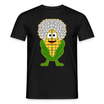 Maïs soufflé au maïs - T-shirt homme - noir - Devant - AI Model Male 178 light (178cm)