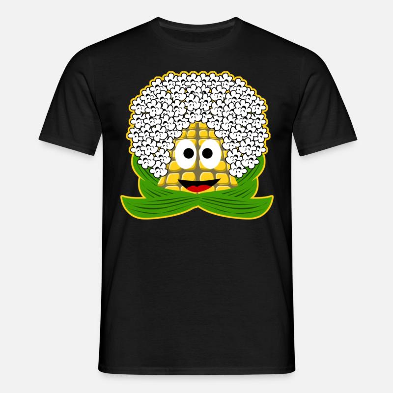 Popcorn Mais - Männer T-Shirt - Schwarz