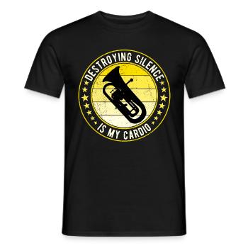 Euphonium Eufonium Euphoniste détruisant le silence - T-shirt homme - noir - Devant - AI Model Male 178 light (178cm)