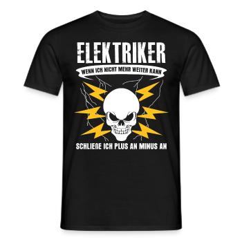 Elektriker Elektromeister Elektroniker - Männer T-Shirt - Schwarz - Vorne - AI Model Male 178 light (178cm)