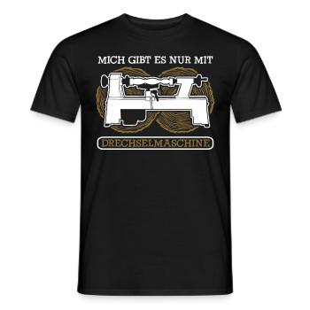 Drechseln Drechselbank Drechsler - Männer T-Shirt - Schwarz - Vorne - AI Model Male 178 light (178cm)