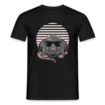 Rat - Men's T-Shirt - black - Front - AI Model Male 178 light (178cm)
