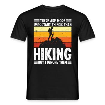 There are more important things - Men's T-Shirt - black - Front - AI Model Male 178 light (178cm)