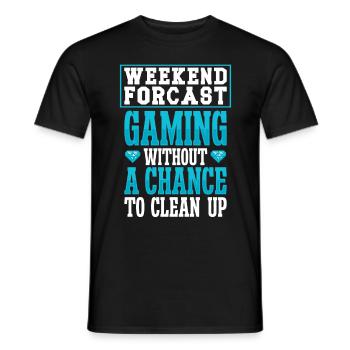 Prévisions du week-end Jeu sans chance - T-shirt homme - noir - Devant - AI Model Male 178 light (178cm)