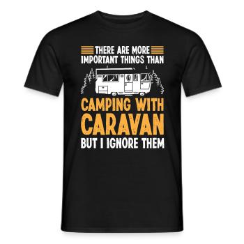 Il y a des choses plus importantes que - T-shirt homme - noir - Devant - AI Model Male 178 light (178cm)