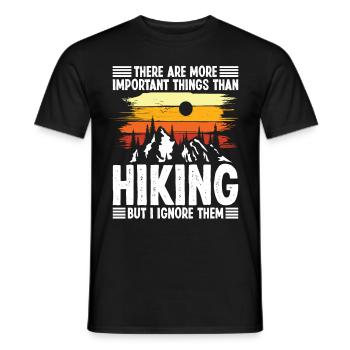 Il y a des choses plus importantes que - T-shirt homme - noir - Devant - AI Model Male 178 light (178cm)
