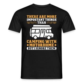 Il y a des choses plus importantes que - T-shirt homme - noir - Devant - AI Model Male 178 light (178cm)