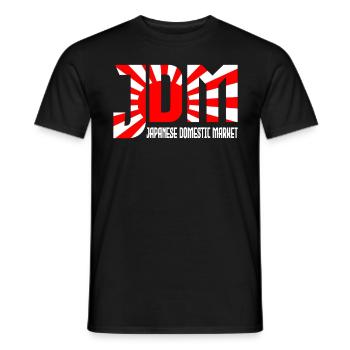 JDM Marché intérieur japonais Automobile - T-shirt homme - noir - Devant - AI Model Male 178 light (178cm)