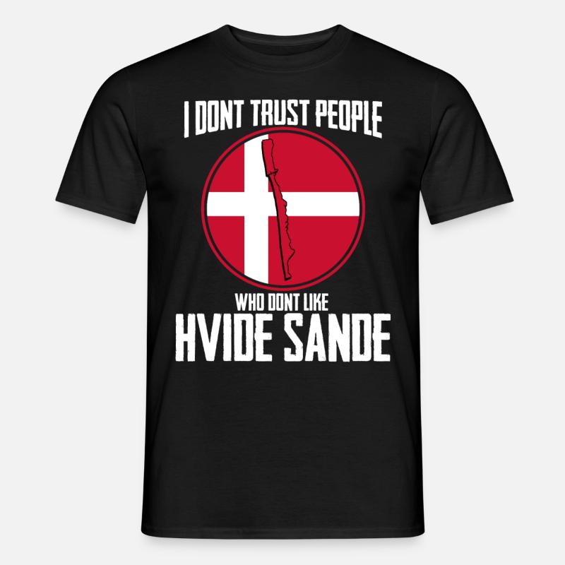 Hvide Sande Dänemark Holmsland Klit - Männer T-Shirt - Schwarz