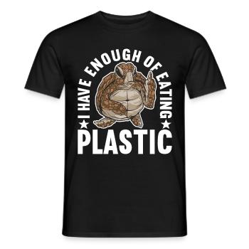 Angry Turtle - Männer T-Shirt - Schwarz - Vorne - AI Model Male 178 light (178cm)