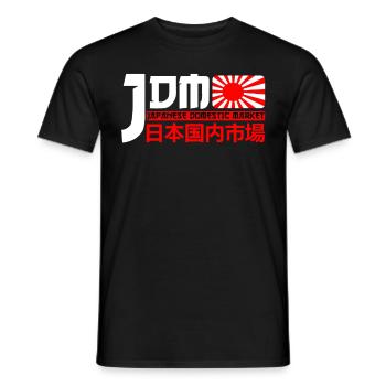 JDM Marché intérieur japonais Automobile - T-shirt homme - noir - Devant - AI Model Male 178 light (178cm)