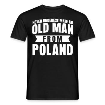Poland Saying Polish - Men's T-Shirt - black - Front - AI Model Male 178 light (178cm)