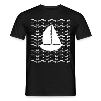 Synthétiseur Forme d’onde Synthétiseurs - T-shirt homme - noir - Devant - AI Model Male 178 light (178cm)