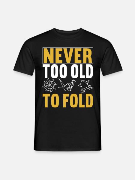 Origami - Männer T-Shirt - Schwarz