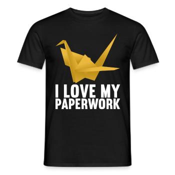 Origami - T-shirt homme - noir - Devant - AI Model Male 178 light (178cm)