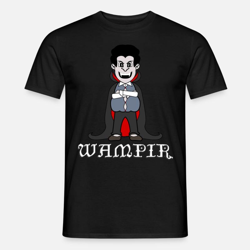 Fetter Vampir - Männer T-Shirt - Schwarz
