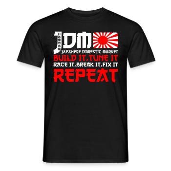 JDM Motorsport Auto Tuning Automobile - T-shirt homme - noir - Devant - AI Model Male 178 light (178cm)