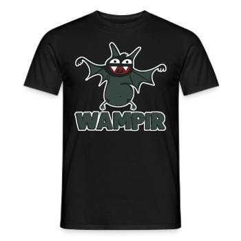Vampir lustige dicke Fledermaus - Männer T-Shirt - Schwarz - Vorne - AI Model Male 178 light (178cm)