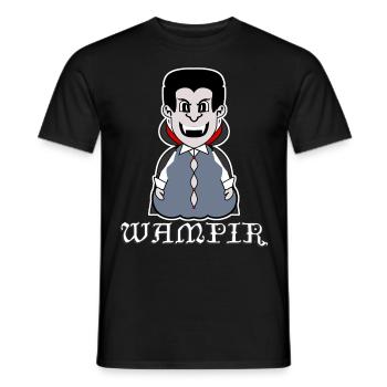Vampir mit dickem Bauch - Männer T-Shirt - Schwarz - Vorne - AI Model Male 178 light (178cm)