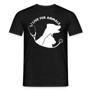 Tiermedizin Tierarzt Veterinär - Männer T-Shirt - Schwarz - Vorne - AI Model Male 178 light (178cm)