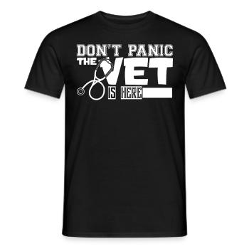 Veterinarian Veterinarian Veterinarian - Men's T-Shirt - black - Front - AI Model Male 178 light (178cm)