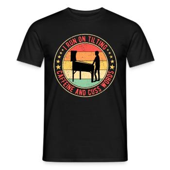 Pinball Pinball Player - Men's T-Shirt - black - Front - AI Model Male 178 light (178cm)