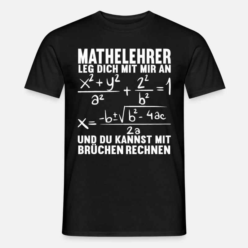 Mathe Mathelehrer - Männer T-Shirt - Schwarz