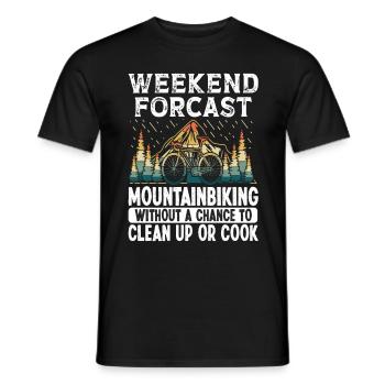 Mountain Bike without a chance to cook - Men's T-Shirt - black - Front - AI Model Male 178 light (178cm)