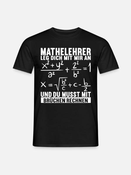Mathe Mathelehrer - Männer T-Shirt - Schwarz