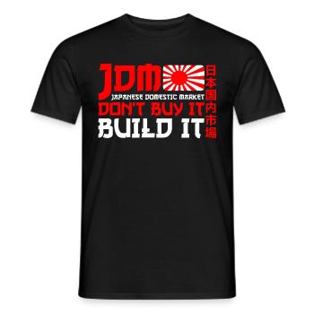 JDM Japanese Domestic Market Automotive - Männer T-Shirt - Schwarz - Vorne - AI Model Male 178 light (178cm)